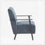 Fauteuil d'appoint rembourré avec structure en métal-90327187