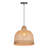 1-Light Pendant Lights Bamboo Dome-2040299686