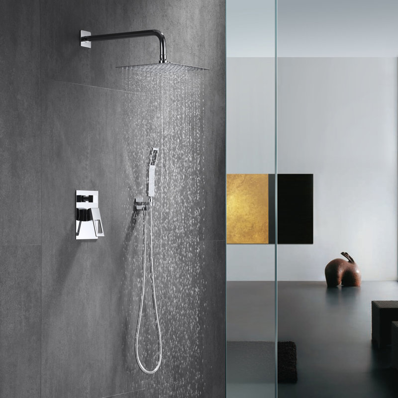 Complete Shower System with Rough in-Valve, Chrome