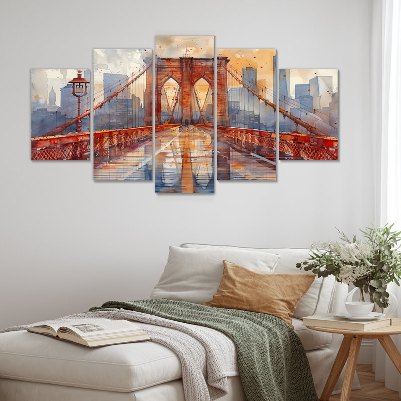 Ensemble d'art mural sur toile "Ponts"
