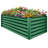 Seiter 6X3x2ft Metal Outdoor Raised Garden Bed with gloves,Black-191018814-192052841