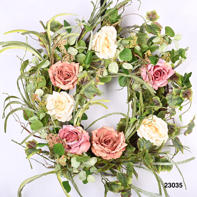 Every Day Rose Handcrafted 30'' Wreath