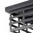 2-Light Bulbs Modern Black Metal Iron Ceiling Light with ETL Certification Flush Mounting Light