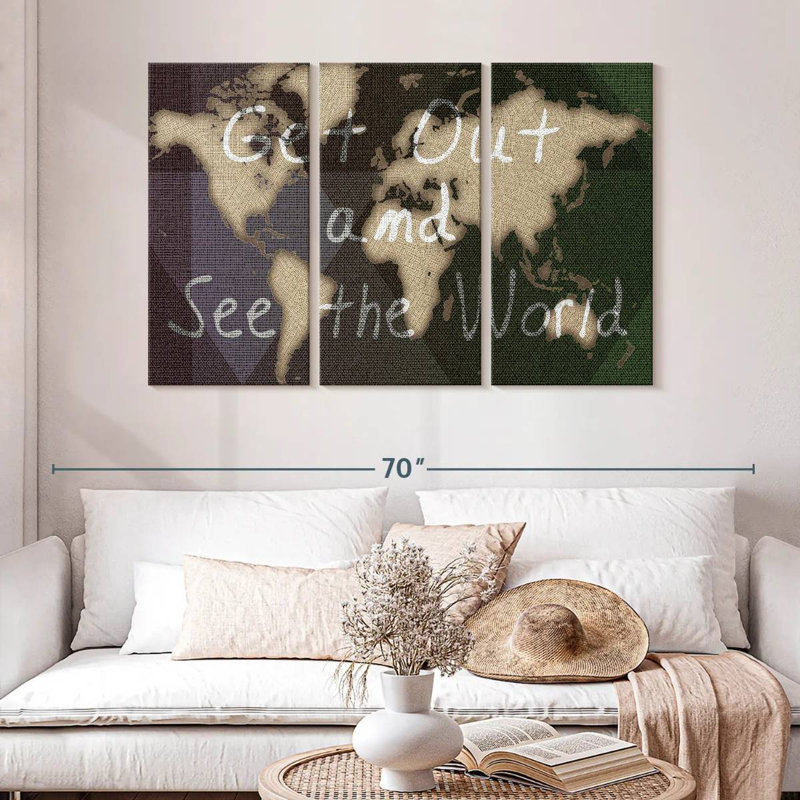 Aliaz See The World, 32" H x 50" W