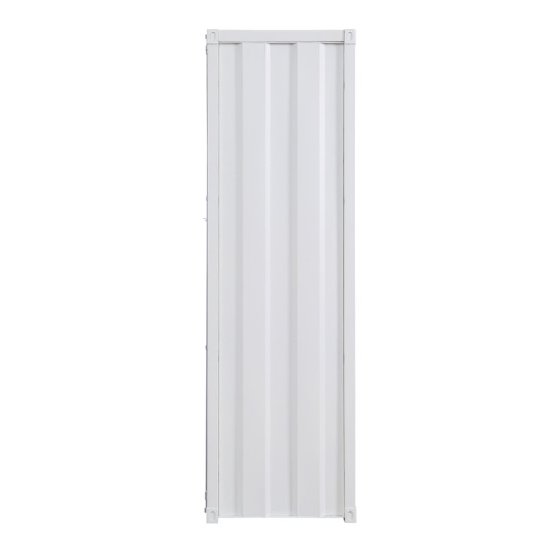 Garde-robe avec serrure de contenant pleine longueur, Blanc