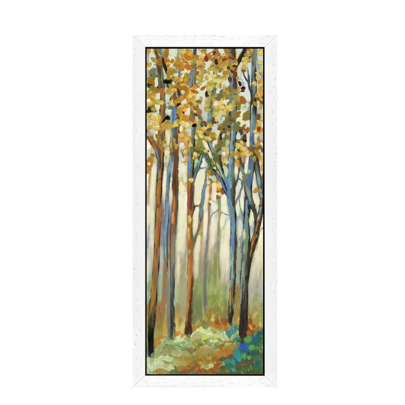 Standing Tall II by Allison Pearce - Painting on Canvas, 30.48 cm H x 91.44 cm W, White Framed