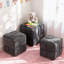Repose-pieds repose-pieds doux et confortable avec repose-pieds en velours côtelé (gris)-1823113532
