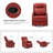 Elimelec Genuine Leather Manual Swivel Recliner-1899410574