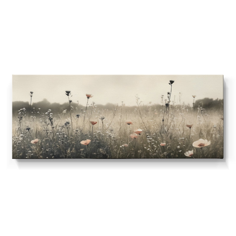 Botanical Series-CCXII- Toile tendue avec châssis - Prêt à accrocher, H 20 po x l 50 po