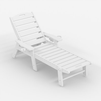 Méridienne d'extérieur en PEHD, chaises de piscine surdimensionnées en PEHD à 5 positions, chaises de piscine