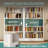 Tall Metal Book Shelf With Adjustable Shelves, 5 Tier Bookshelf With Anti-Tipping Kits, White Bookshleves And Bookcases, Heavy Duty Library Book Case, Expandable Combination Shelves,"-14690390