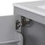Meuble-lavabo simple 30 po avec comptoir en céramique Soizic-663746609