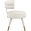 Chaise d'appoint rembourrée en velours Reimers-1441763671