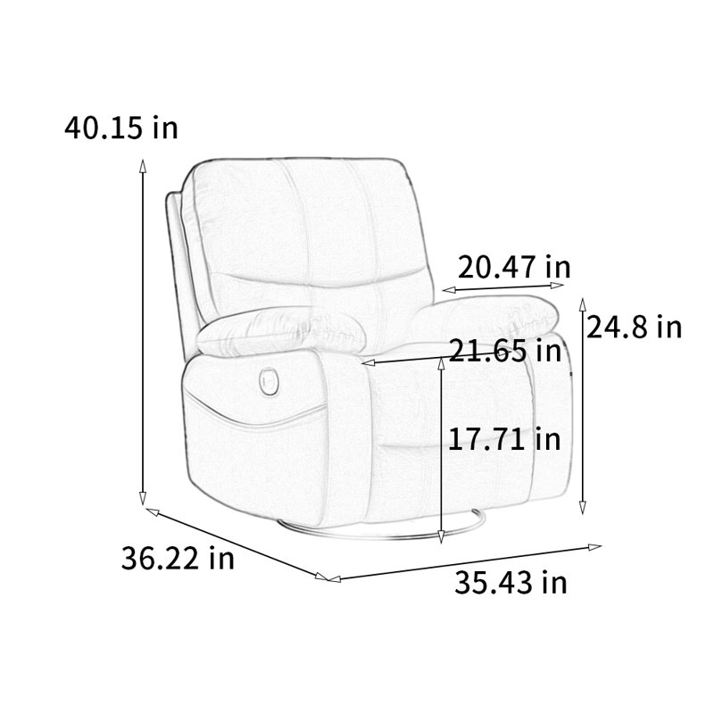 Chaise longue confortable en bois massif, Bleu / similicuir blanc cassé