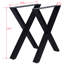 Pattes de table 28 po x 24 po, pattes de table en acier robustes