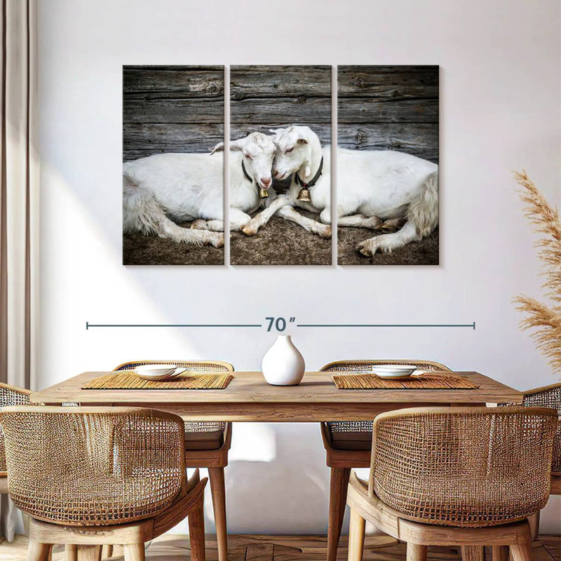 Brampt Goat Love, 36" H x 57" W