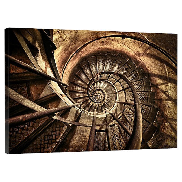 «Spiral Stairwell», impression, H 16 po x l 24 po x P 1,5 po, Toile