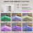Makeup Vanity Set with LED Lighted Mirror HD Glass Top Built-in LED Light Strips Large 13 Drawers