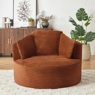 Chaise rembourrée compressible en velours côtelé avec dossier rembourré idéal pour les chambres à coucher