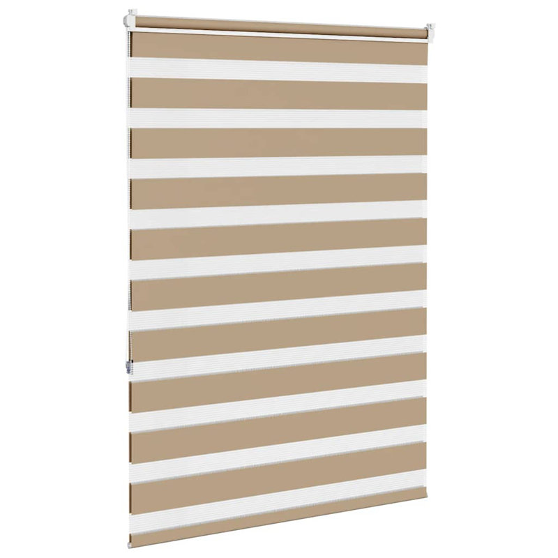 17 Stories Zebra Blind Sand Brown 120X150 Cm Fabric Width 115.9 Cm Polyester, Sand Brown, 115cmW x 150cmL