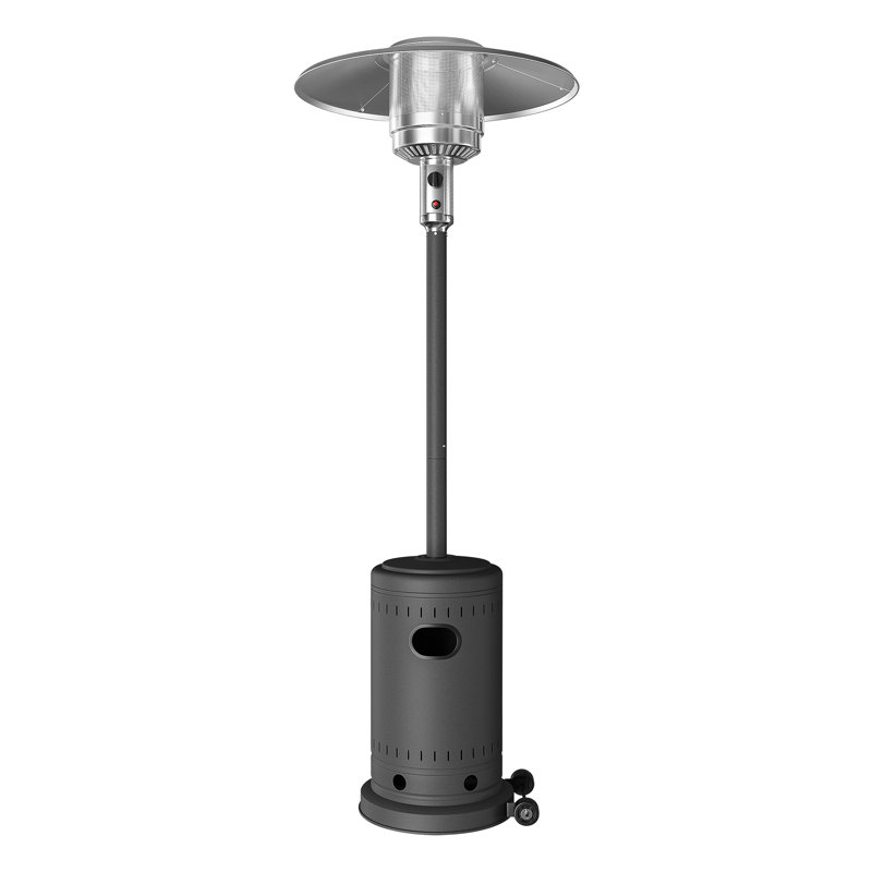 48000 BTU Propane Standing Patio Heater, White