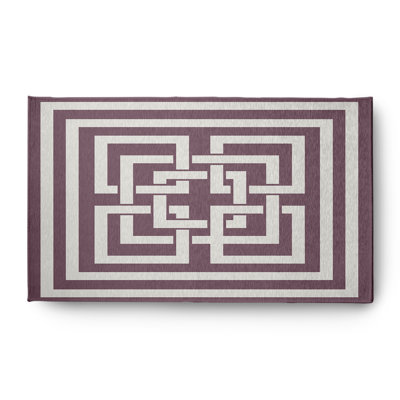 Tapis intérieur / extérieur mauve Colan