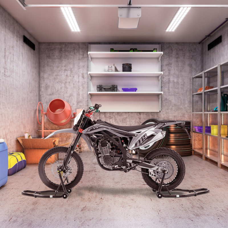 Soulevez le support de la moto, support de levage à l'avant et à l'arrière de 850 lb