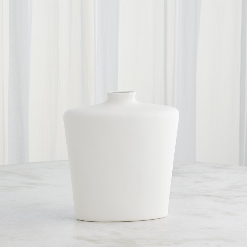 Terzo Handmade Ceramic Table Vase, 13.5" H x 12" W x 4.5" D