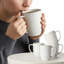 Coffee Mugs 16 oz Set of 4, Ceramic Mug, Embossment Cups