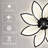 Flower-shaped Led Ceiling Fan With Remote-1832091733