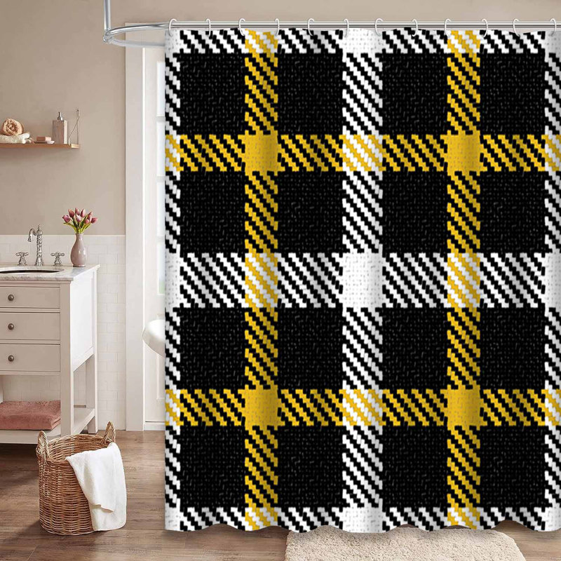 Rideau de douche avec 12 crochets Lumberjack, 72" L x 84" W