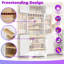 Armoire de cuisine de 78,2 po avec 8 tablettes et porte-bouteilles Farmhouse-129059918