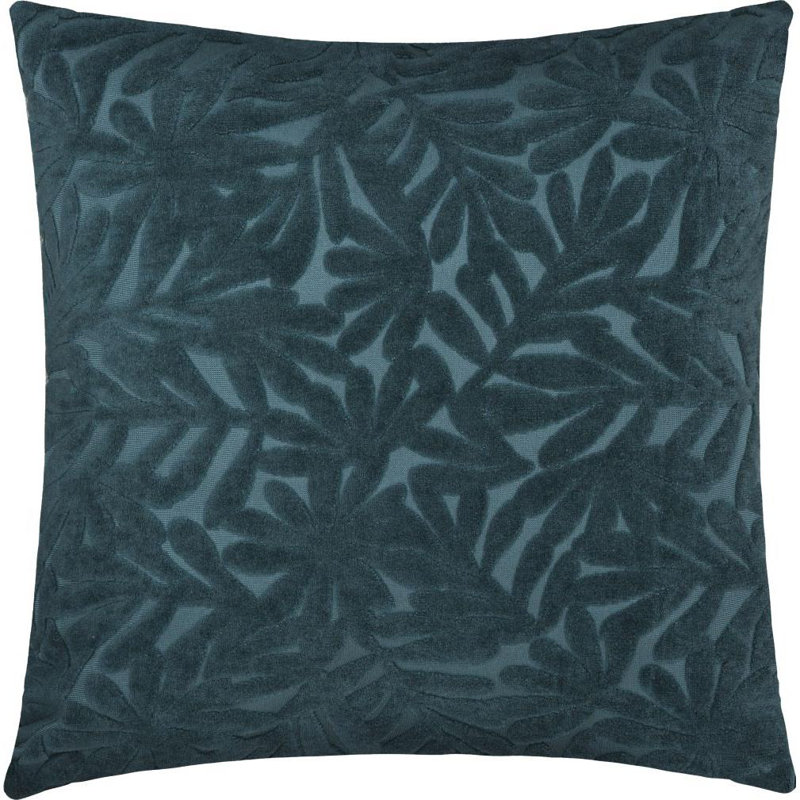Cumminsville Floral Square Cushion, Dark Blue