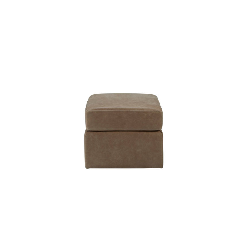 Repose Ottoman in Saddlebag Ale, Collins Celadon