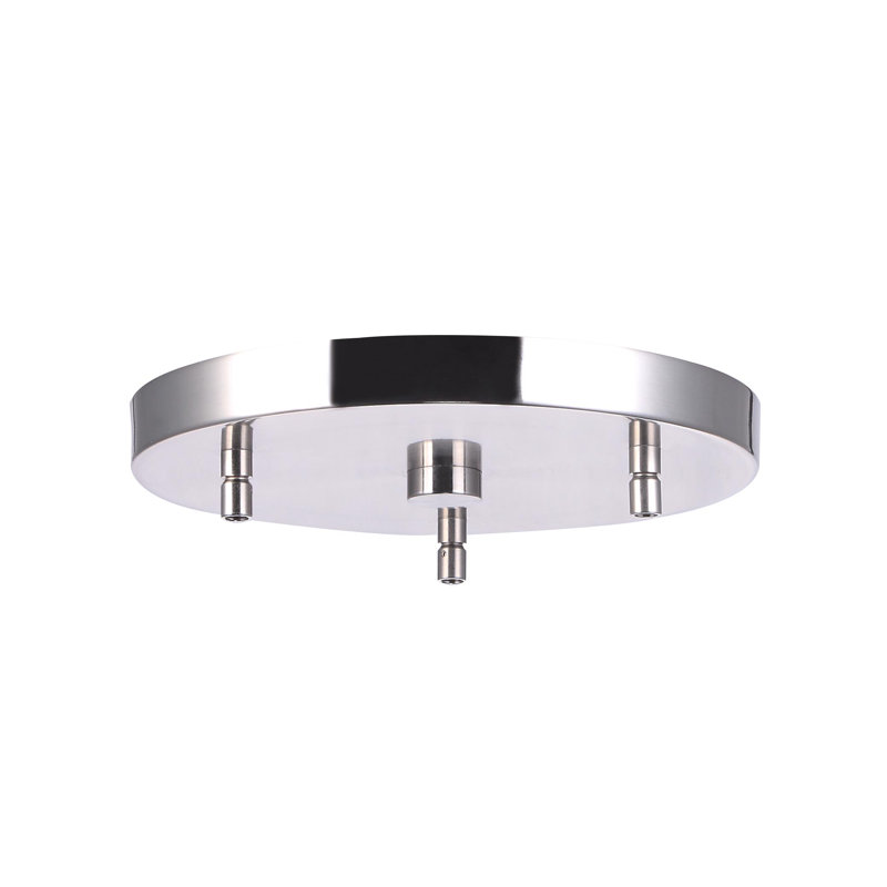 Luminaire suspendu grappe 3 lumières Isaak, Mosaïque miroir, Nickel satiné