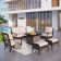 Salem 5-7 Person Rocking Outdoor Conversation Set with Fire Pit Table