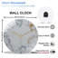 Horloge murale horloge murale en verre 12 po