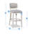 Gerid Upholstered Counter Stool with Solid Wood Frame-41727306