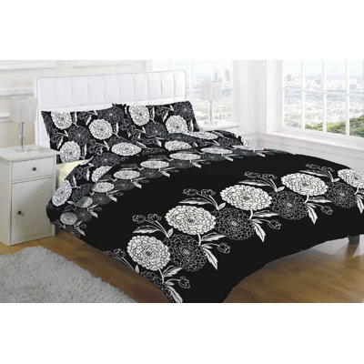 Arsalan Cotton Blend, Polyester Floral Duvet Cover Set with Pillowcases