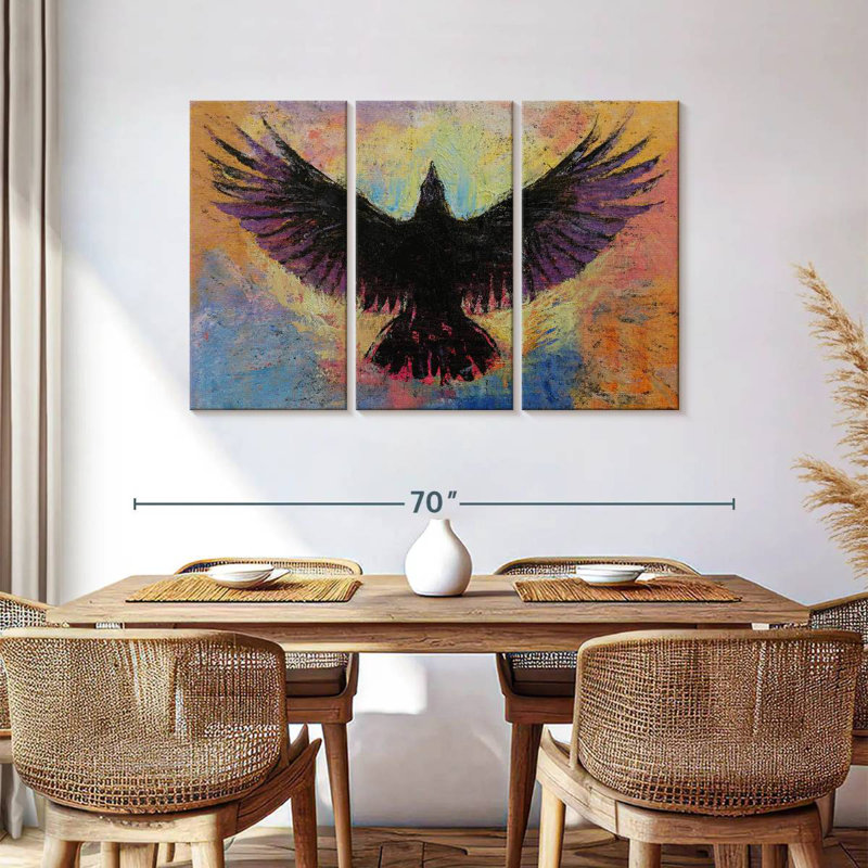 Brampt Crow, 36" H x 57" W