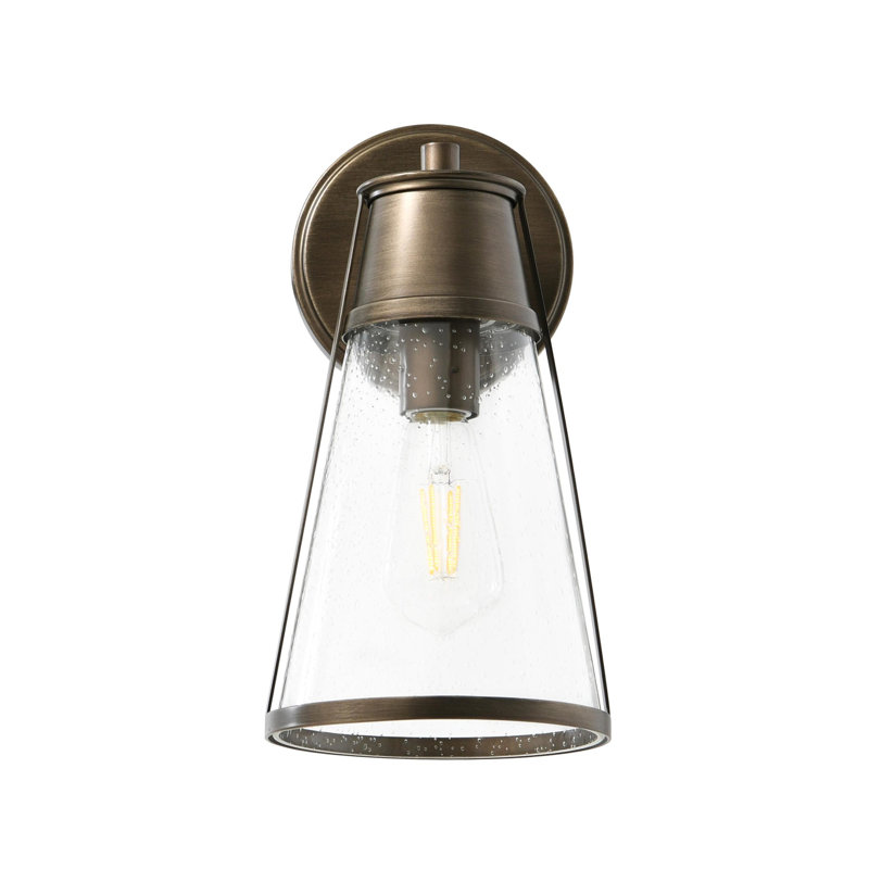 Abercorn Steel Wall Light, Matte Black