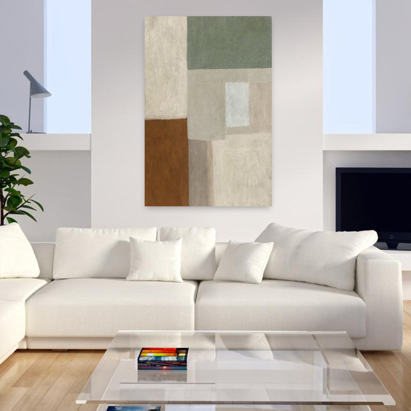 Art contemporain contemporain abstrait, H 48 po x l 32 po