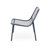 Stackable Chairs Pair , Matte Navy Blue Iron Structure, Handcrafted Details Installed, 26" X 21.82" 26", Seat 18" 19.5" 12.5 Of 2 Seating, Finish, Handmade Details, 26"D 21.82"W 26"H, 18"D 19.5"W