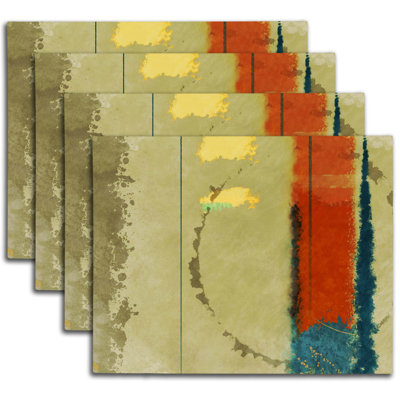 Napperon abstrait en polyester