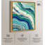 «Blue Green Abstract Agate II», art abstrait bleu sarcelle par -1062629051-1062629027
