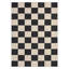 Tapis moderne en damier lavable à la machine, antidérapant, moelleux et sans perte de poils, revêtement de sol à poils courts pliable, tapis décoratif imprimé pour le salon et la chambre à coucher-1390399404