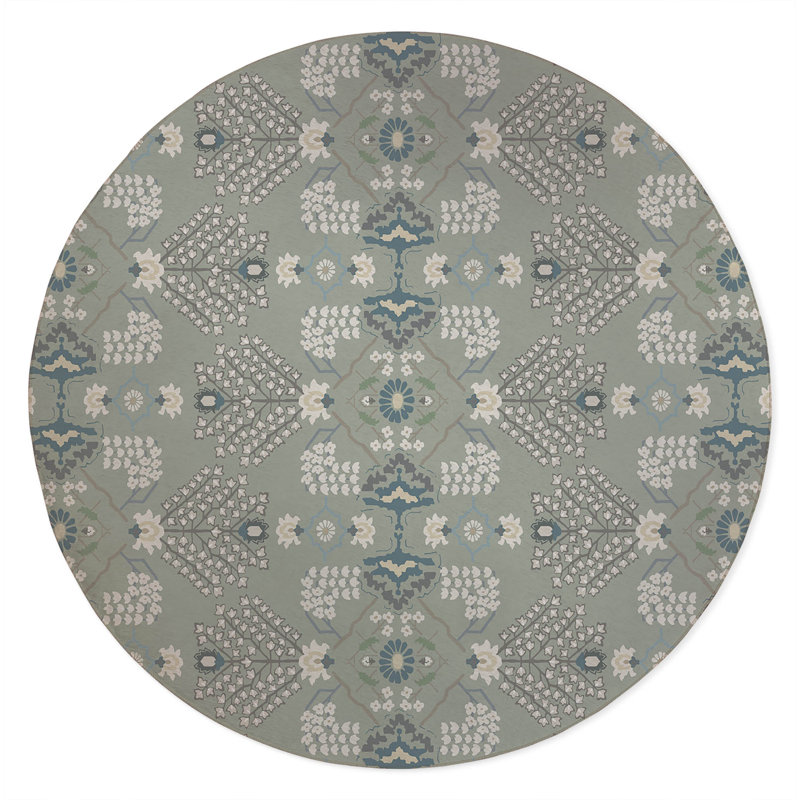 Tilly Non Slip Outdoor Rug, Round 5'