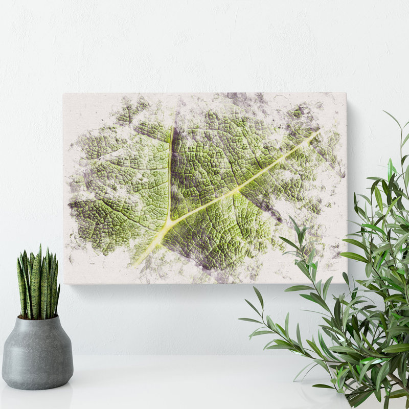 Paths of the Leaf Watercolour - Wrapped Canvas, 40cm H x 60cm W x 3cm D