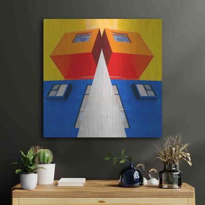 'Geo House' by Ata Alishahi, Metal Wall Art