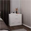 Commode à quatre tiroirs Alpine, rangement dans la chambre à coucher, blanc